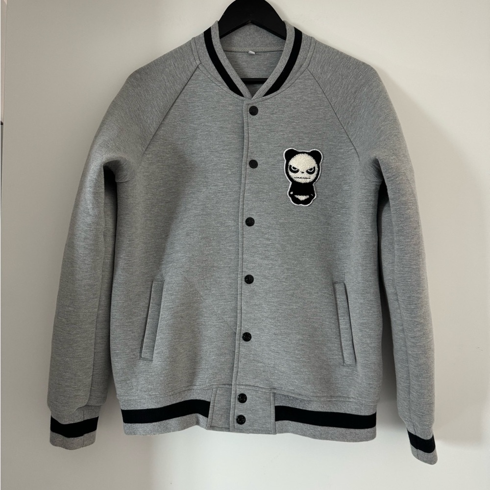 Hipanda Grey Bomber Jacket